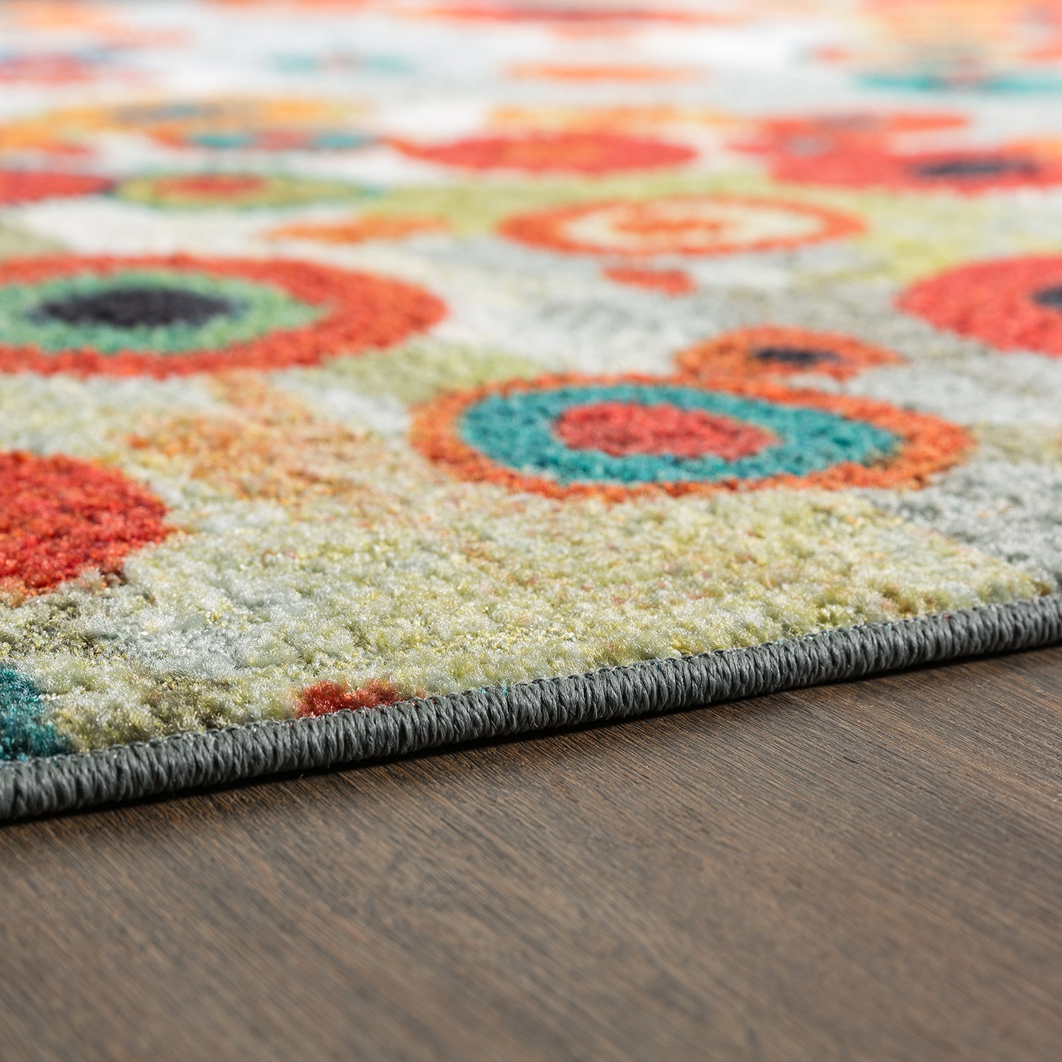 Latitude Run Burwood Tossed Floral Multi Printed Area Rug & Reviews